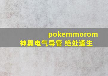 pokemmorom神奥电气导管 绝处逢生